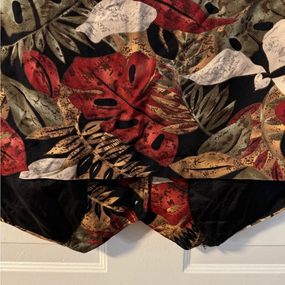 90’s Floral Fall Leaves Button Up Vest Grannycore Teachercore Preppy VTG Friends - Picture 2 of 11